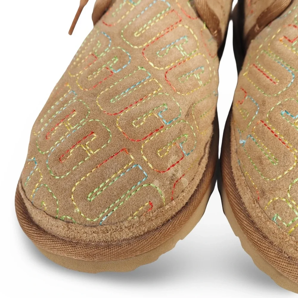 UGG Neumel II Graphic Stitch Chukka‎ Boots Youth 6 Women 7 Brown 1116170
